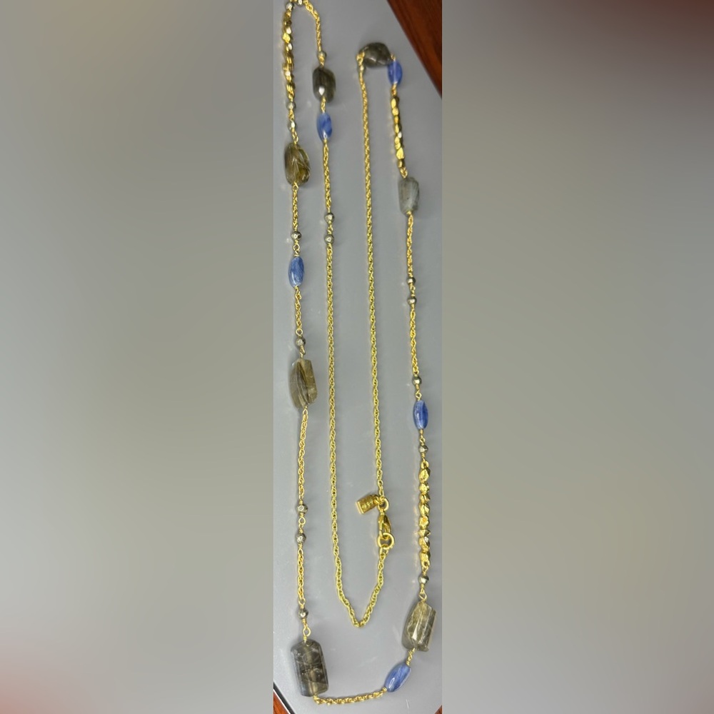Alexis Bittar Labradorite and Blue Stone Necklace - Picture 9 of 9